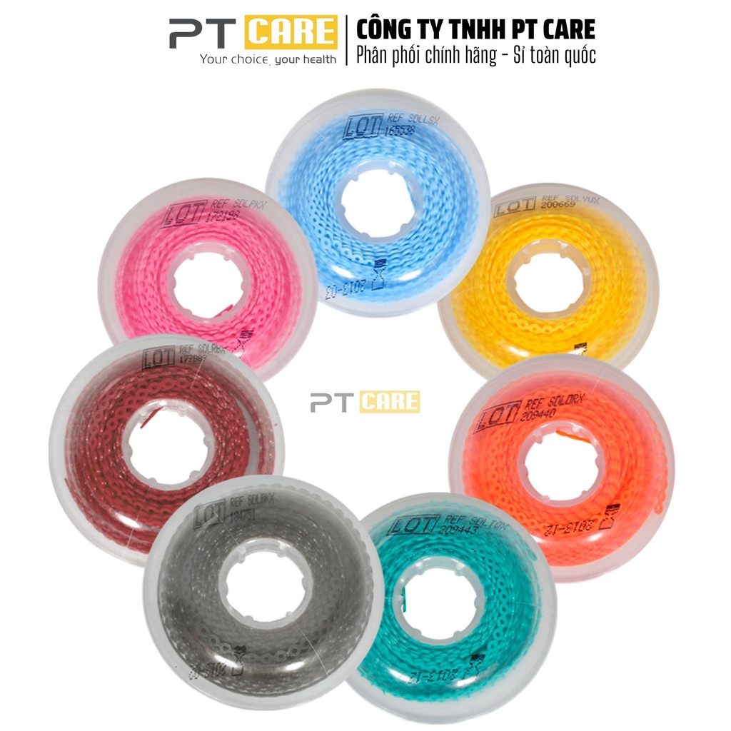 PT CARE | ĐƯỢC CHỌN MÀU | 01 Cuộn Thun Chun Chuỗi Ultra Chain Loại Short Long Closed Nhiều Màu Niềng Răng, Chỉnh Nha