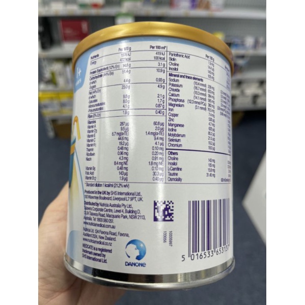 sữa neocate junior úc 400g(cho dị ứng đạm bò và bất dung nạp lactose)