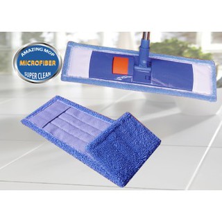 Cây Lau Nhà Microfiber 40 - 45 - 50 - 60cm Homeinno Dạng Cài Đế Nhựa Cán Rút Loại 1