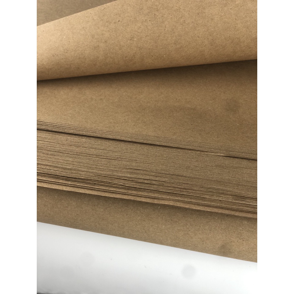 Combo 100 tờ giấy xi măng kraft nâu Hàn 100x72cm loại dai dùng bọc gói hàng, gói hoa, bao tập, cắt rập may