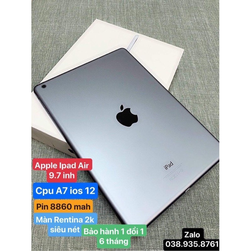 Máy tính bảng Apple ipad air 4G wifi chính hãng - hỗ trợ bảo hành 12 tháng toàn quốc - duongbimbimm