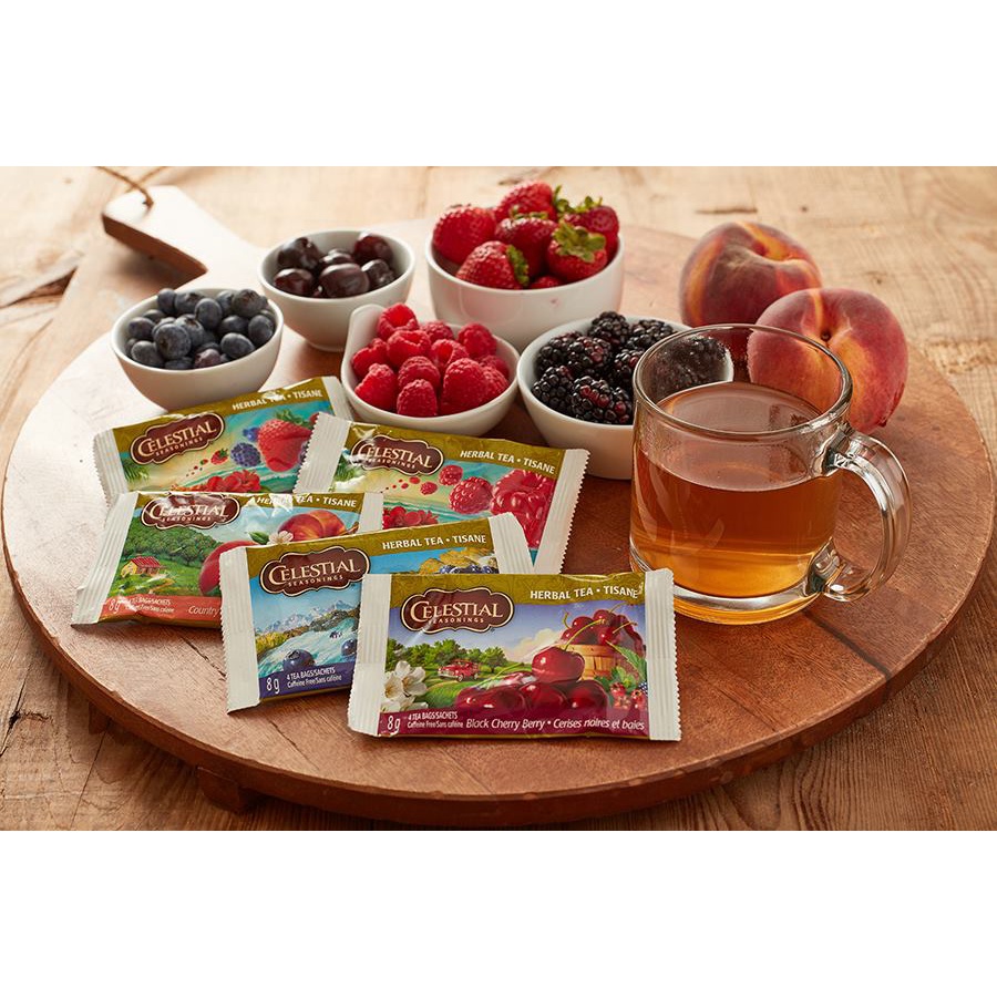 Trà túi lọc Celestial Seasonings (hàng Mỹ) thảo mộc và trái cây hộp 5 vị