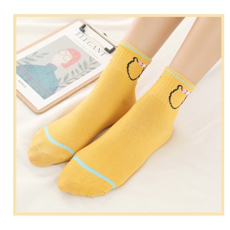 Tất Vớ nữ Ulzzang cao cổ hình mèo dễ thương BAG U TMEO089
