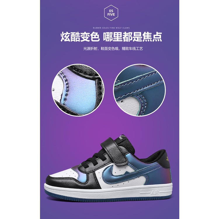 Giày Thể Thao Khóa Dán Thời Trang Xuân Thu Cho Bé Gái