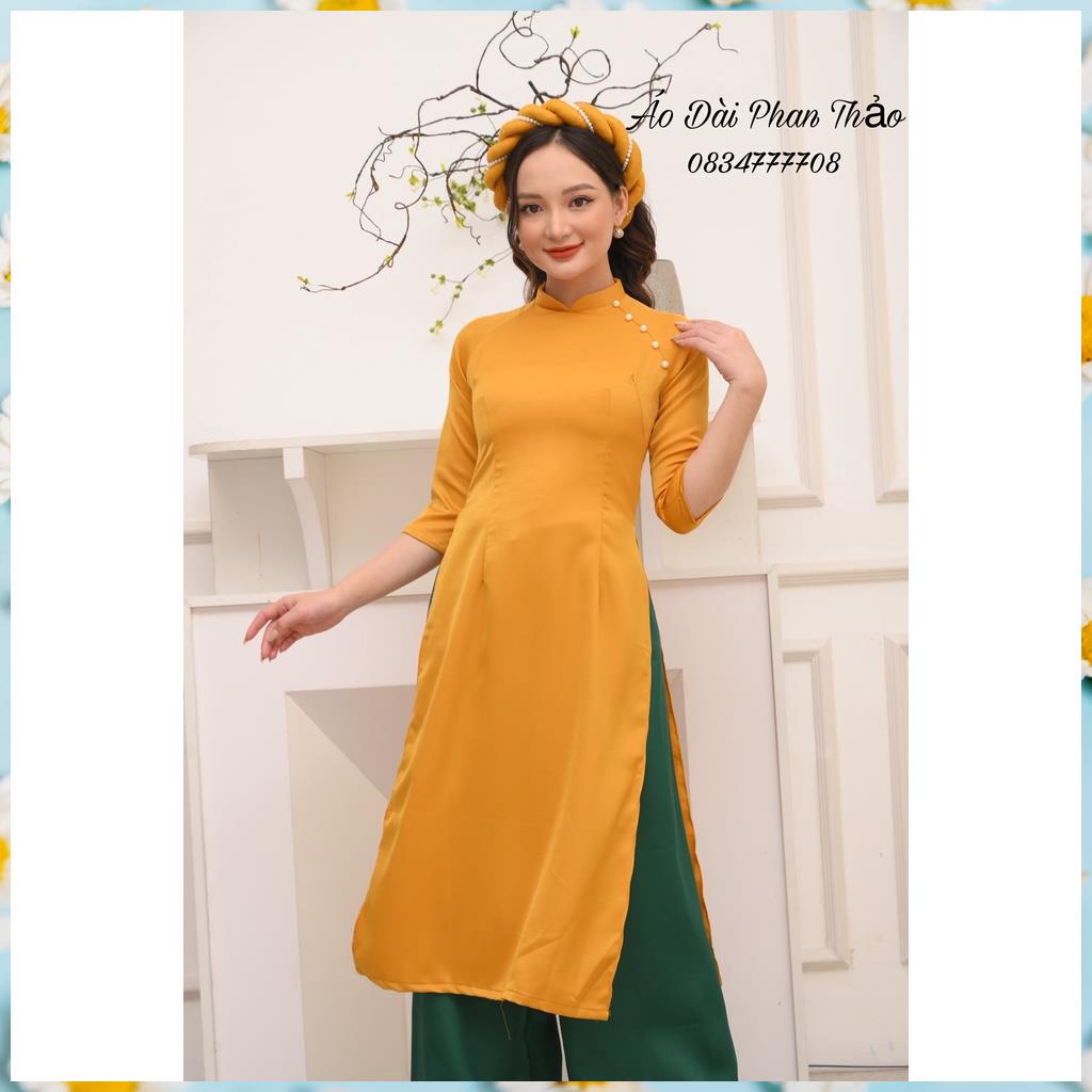Áo dài tây thi hàng thiết kế big size diện tết