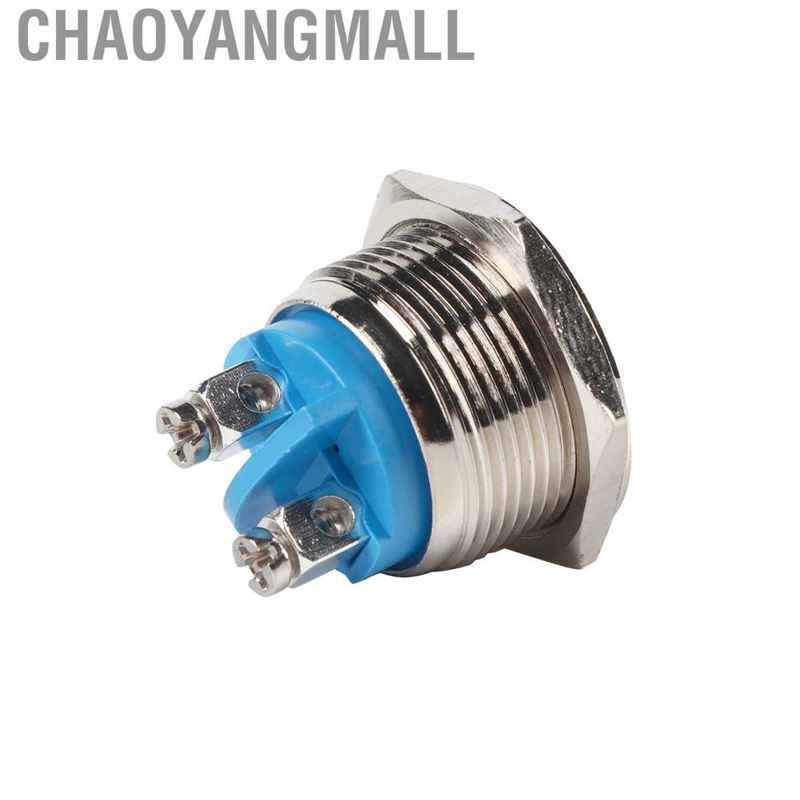 Công tắc nút nhấn chống nước chất liệu kim loại bền bỉ 19mm 12v chơi xe hơi