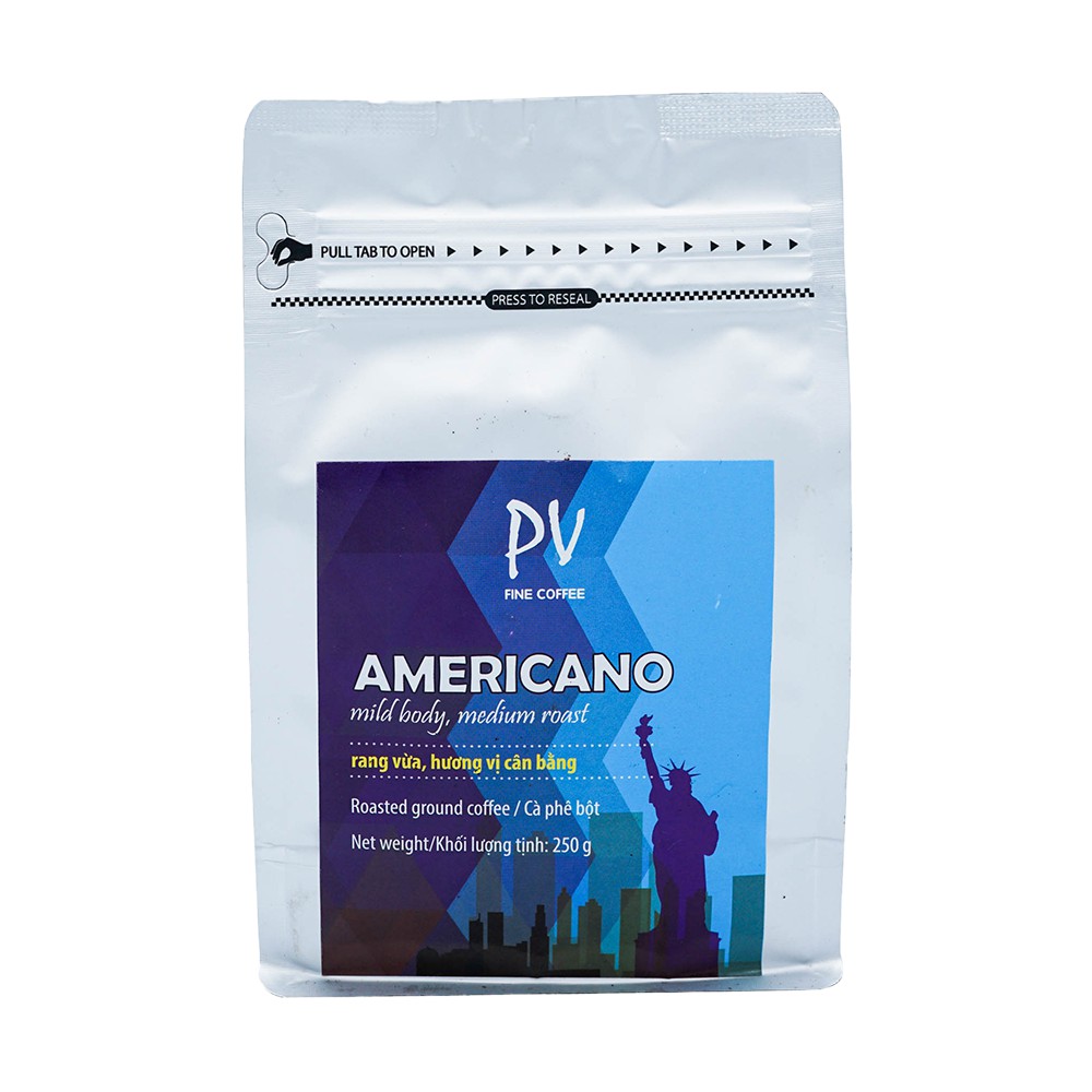 Cà Phê Bột PV Fine Coffee - Americano - 250g - Phương Vy Coffee