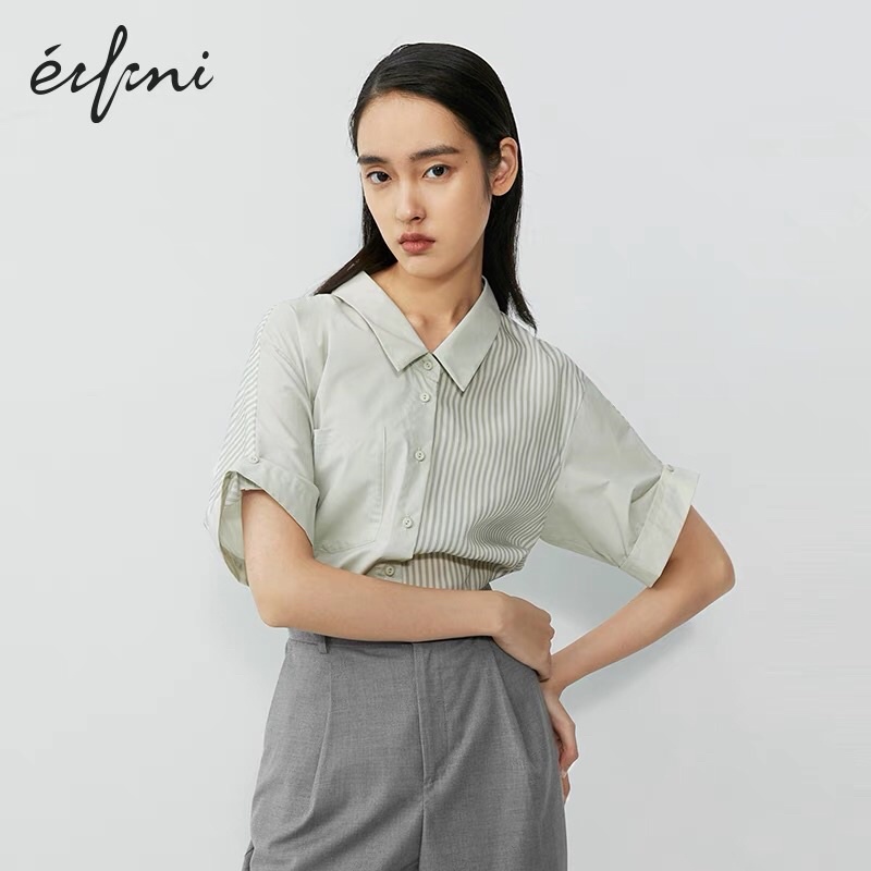 Áo sơ mi xanh Eifini