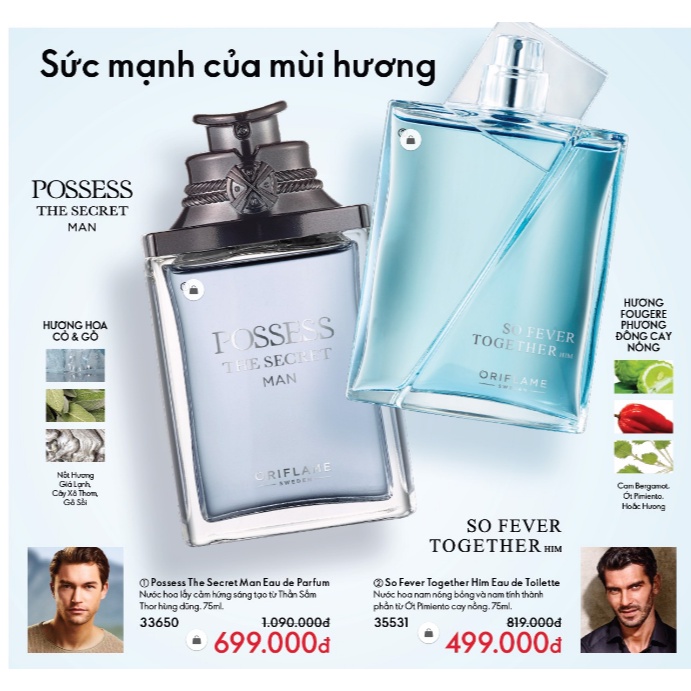 Nước Hoa Nam Possess The Secret Man Eau de Parfum sang sịn mịn Lọ Mini mã 33649