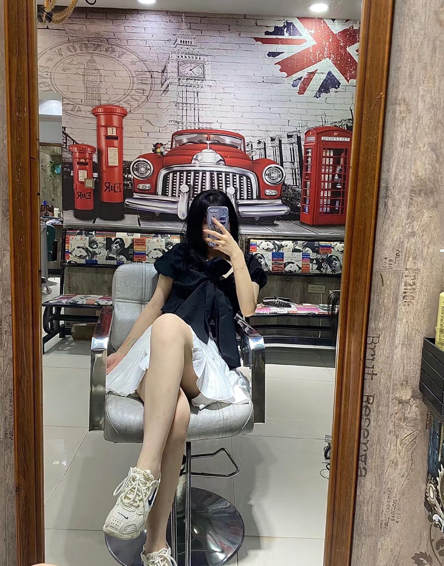 Set Áo Voan Thắt Nơ Và Chân Váy Xếp Ly Thời Trang Thanh Lịch Cho Nữ | BigBuy360 - bigbuy360.vn