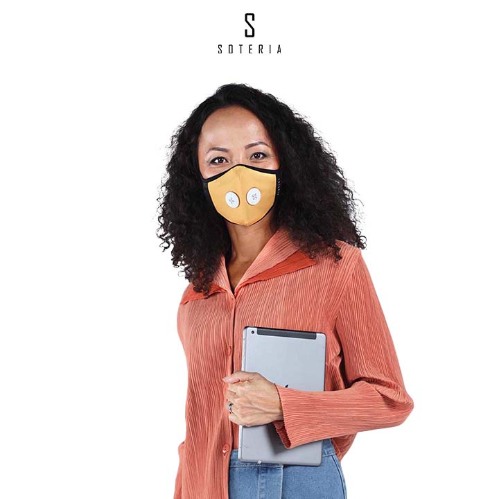 Khẩu trang tiêu chuẩn Quốc Tế SOTERIA MariGold ST173 - Bộ lọc N95 BFE PFE 99 lọc đến 99% bụi mịn 0.1 micro- Size S,M,L