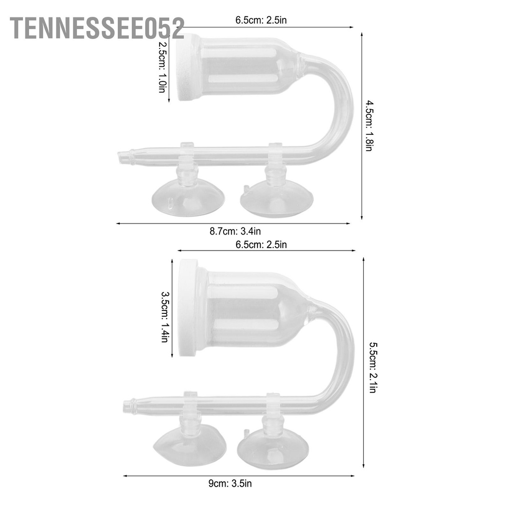 [Hàng Sẵn] Máy Bơm Oxy / Cốc sủi oxi trong suốt im lặng cho Bể cá【Tennessee052】