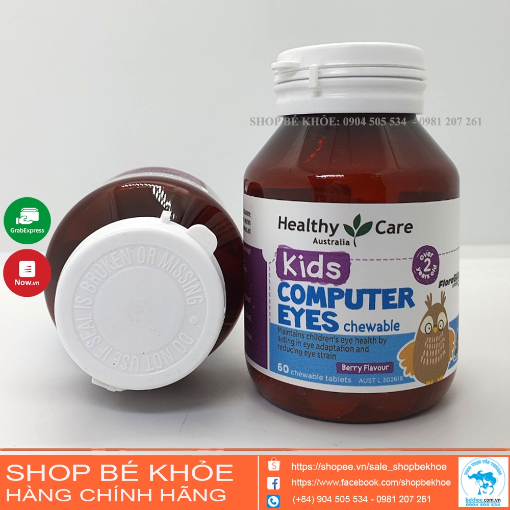 Viên bổ mắt Healthy Care Kids Computer Eyes chewable 60 viên