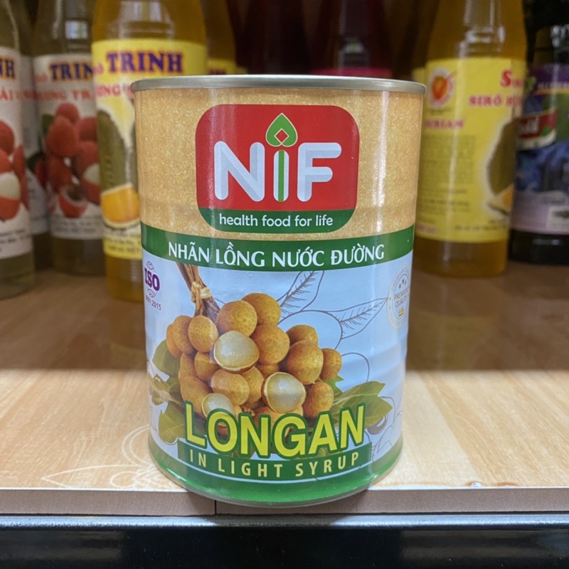 Nhãn Ngâm Nước Đường Nif lon 560g