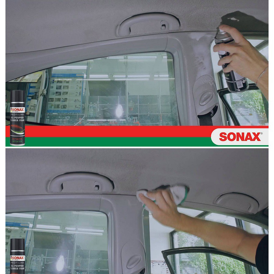 CHAI XỊT BỌT VỆ SINH ĐA NĂNG CÁC VẾT BẨN TRONG VÀ NGOÀI XE - SONAX PROFILINE ALL PURPOSE CLEANER FOAM 274300 400ML