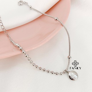 Lắc tay nửa đính hạt gắn thẻ Lucky