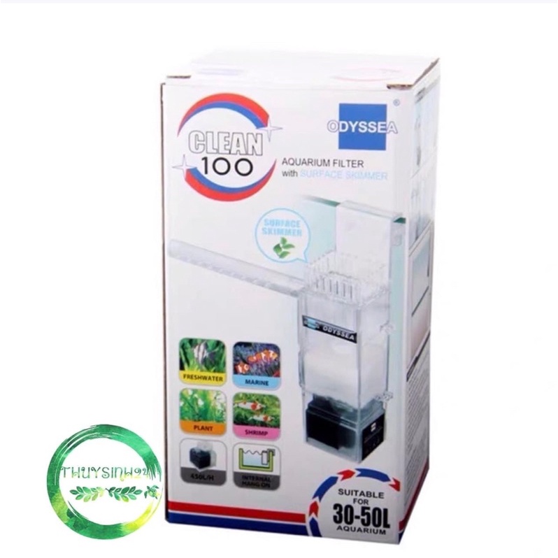 Lọc ván Odyssea Clean 100 - lọc váng hút mặt bể thuỷ sinh