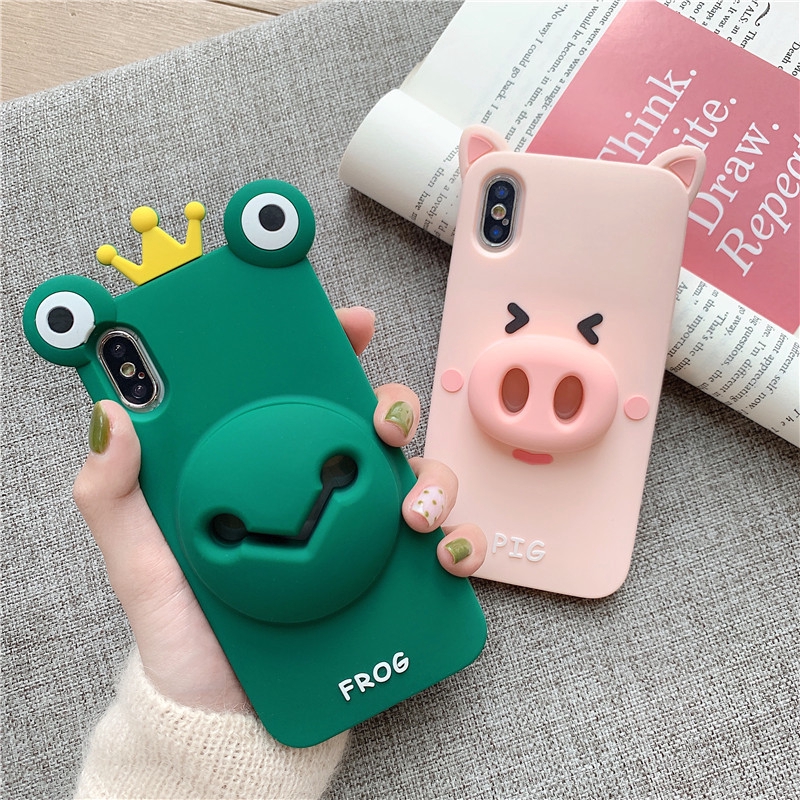 Ốp lưng hoạ tiết động vật in nổi cho iphone 8plus XS Max XR