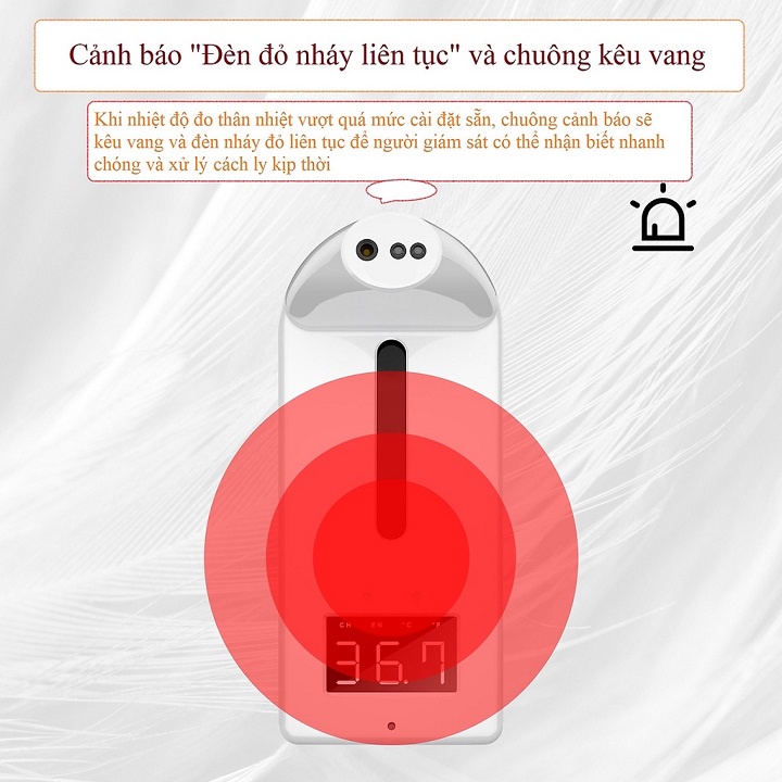 Máy Đo Thân Nhiệt K10 Pro Tích Hợp Rửa Tay Tự Động Phun Sương Nhả Gel