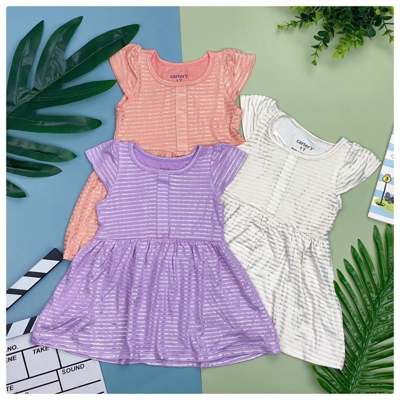Combo 2 váy bé gái cánh tiên Carter, Hàng xuất dư xịn. Chất rất đẹp mềm, mịn, mát. Size 1-10 ( 9-30kg).