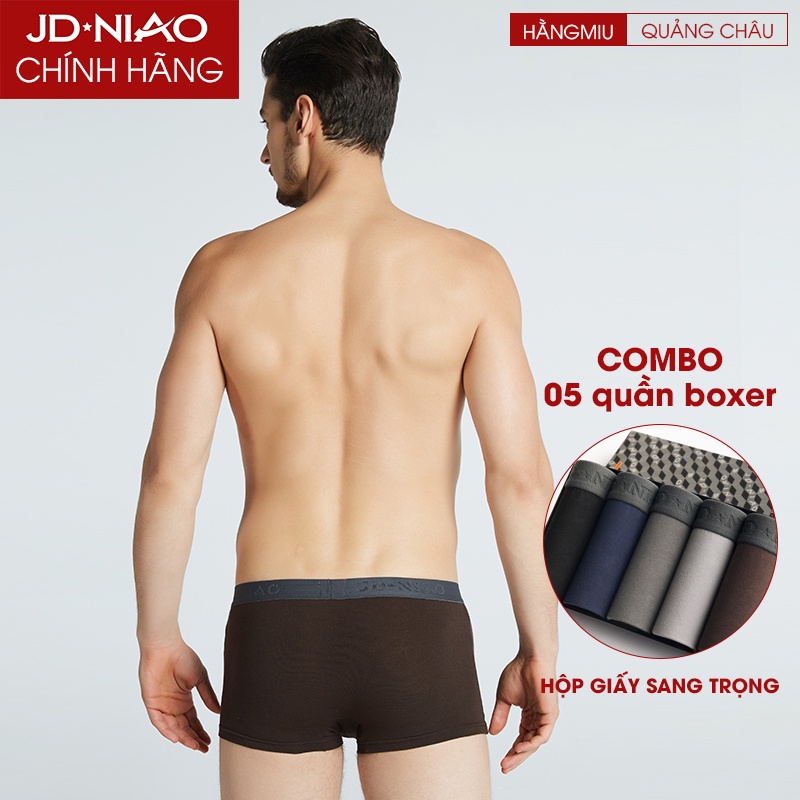 Combo Hộp 5 Quần Sịp Nam Thoáng Khí Chính Hãng JD-NIAO Cao Cấp