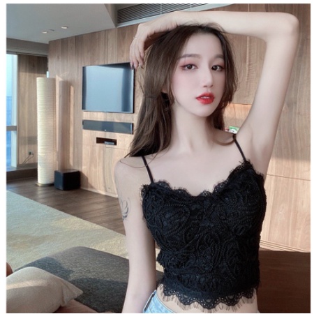 Áo Bra Ren Nữ Crotop Siêu Hot Chun Lưng B11