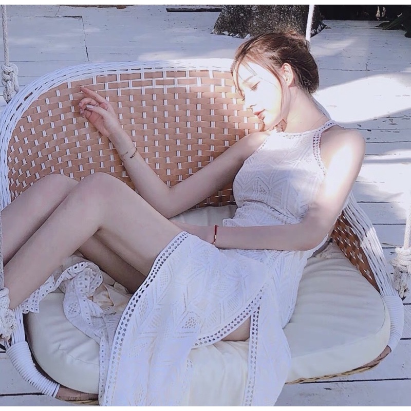 Đầm Ren Maxi ,Váy Ren Maxi Hở Lưng Gợi Cảm Cho Nữ