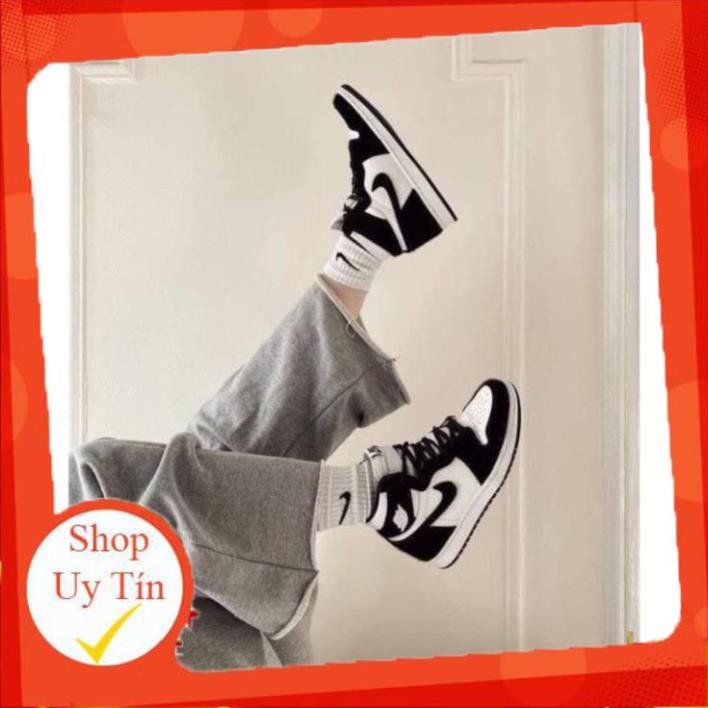 [ FREESHIP –BẢO HÀNH 12 THÁNG] GIÀY SNEAKER NAM NỮ JORDAN CAO CỔ ĐEN TRẮNG HOT TREND | BigBuy360 - bigbuy360.vn