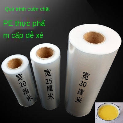 Lớp thực phẩm dùng một lần bọc nhựa hộ gia đình hai năm làm đẹp giảm béo khối lượng lớn vừa nhỏ cuộn phim tươi