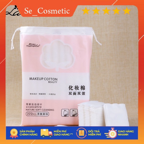 [Chính Hãng] Bông Tẩy Trang Gói 222 Miếng Make Up Cotton Beauty Nature Soft Cleansing Loại 3 Lớp Của Laneila -W169-C02T3 | BigBuy360 - bigbuy360.vn