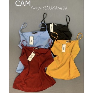 Áo hai dây lụa CAM cao cấp mặc trong áo vest đủ size s m l xl nhiều màu
