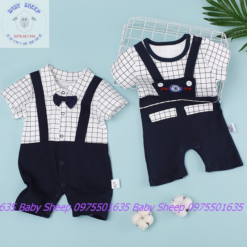 Body công tử cộc tay BodySuit liền thân cho bé trai Hàng Quảng Châu xuất Hàn nhiều mẫu mới