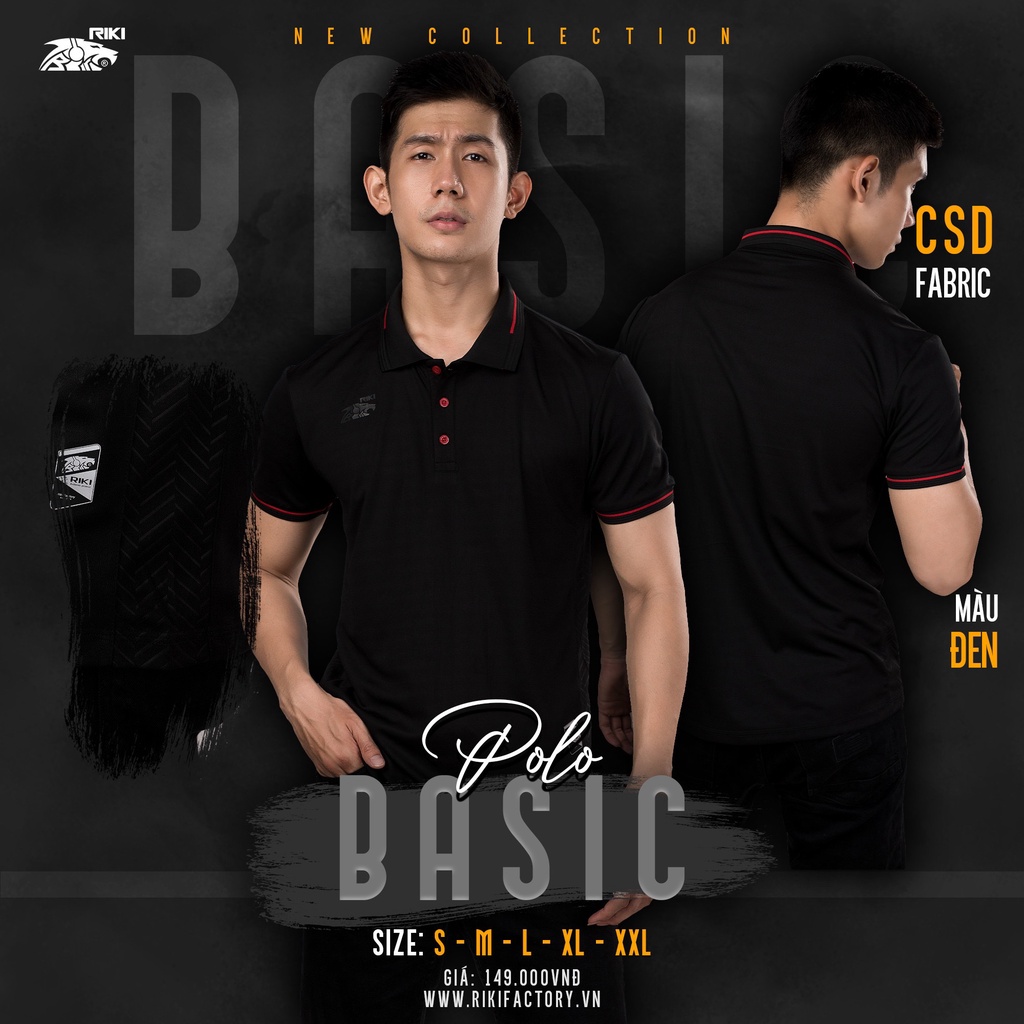 Áo Thun Thời Trang Nam Nữ - Áo Polo Chính Hãng Riki Basic - Mẫu Mới Nhất 2022