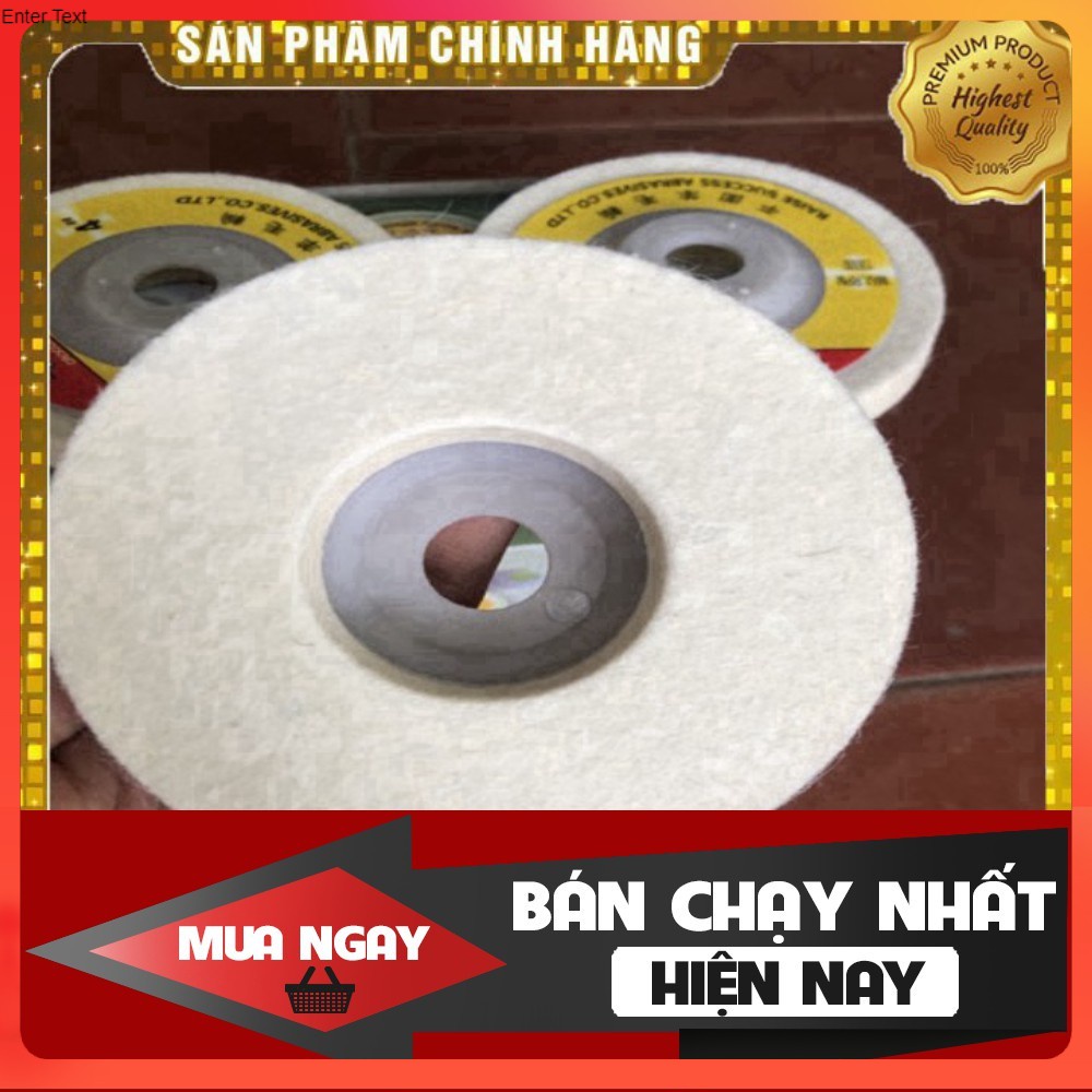 [ HÀNG CHÍNH HÃNG - GIÁ SẬP SÀN ] Bánh Nỉ Đánh Bóng 100mm LOẠI XỊN (5 cái)