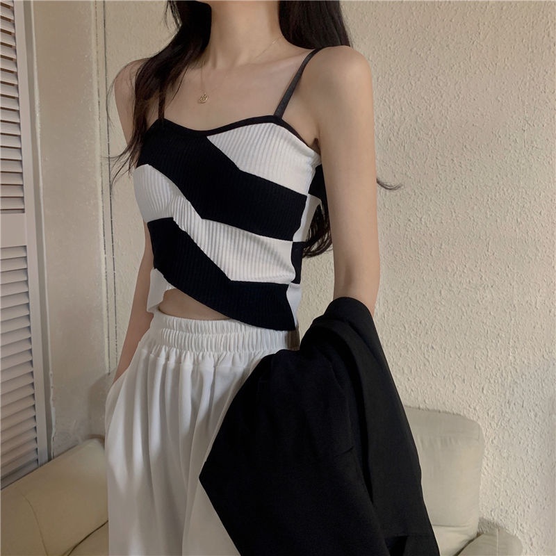 COZOK Áo Tank Top Dệt Kim Dáng Ôm Thời Trang Quyến Rũ Cho Nữ