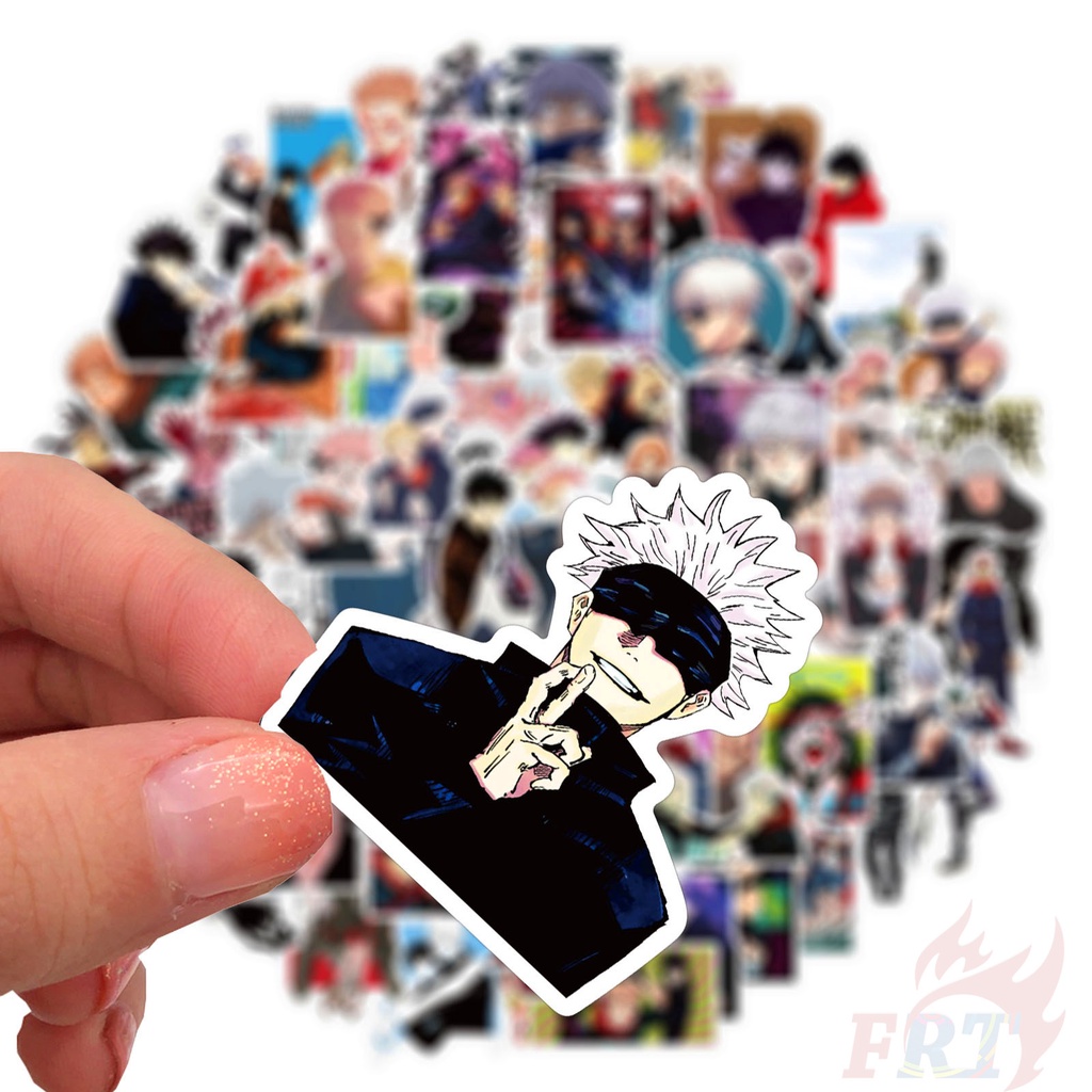 Bộ 100 miếng hình dán họa tiết jujutsu kaisen anime yuji itadori chống thấm nước chủ đề A DIY