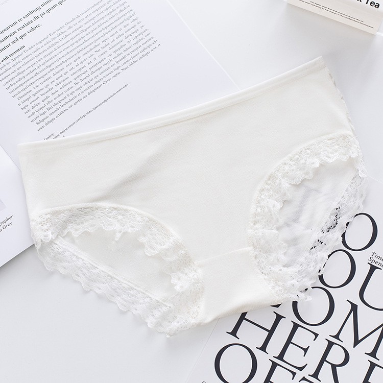 Quần Chíp Ren Cotton Chất Lượng Cao, Mềm Mịn Mát, Thoáng khí