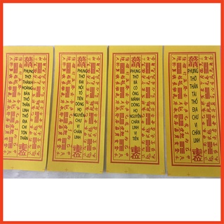 Tờ dị hiệu bát hương thờ cúng thần linh, gia tiên