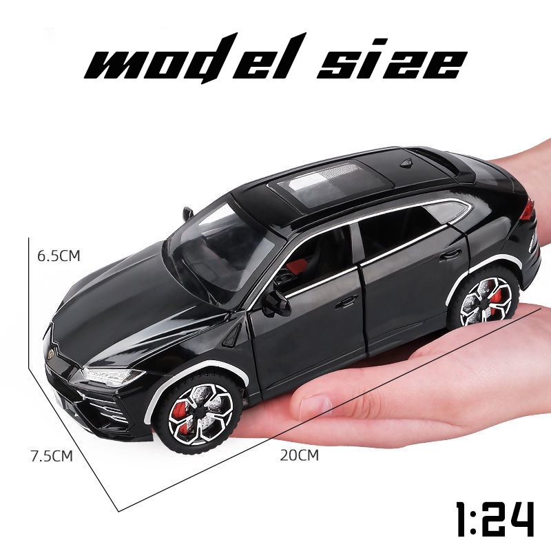 Mô Hình Xe Hơi Lamborghini Urus Bằng Hợp Kim Tỉ Lệ 1: 24 Có Đèn Và Nhạc Độc Đáo Sống Động