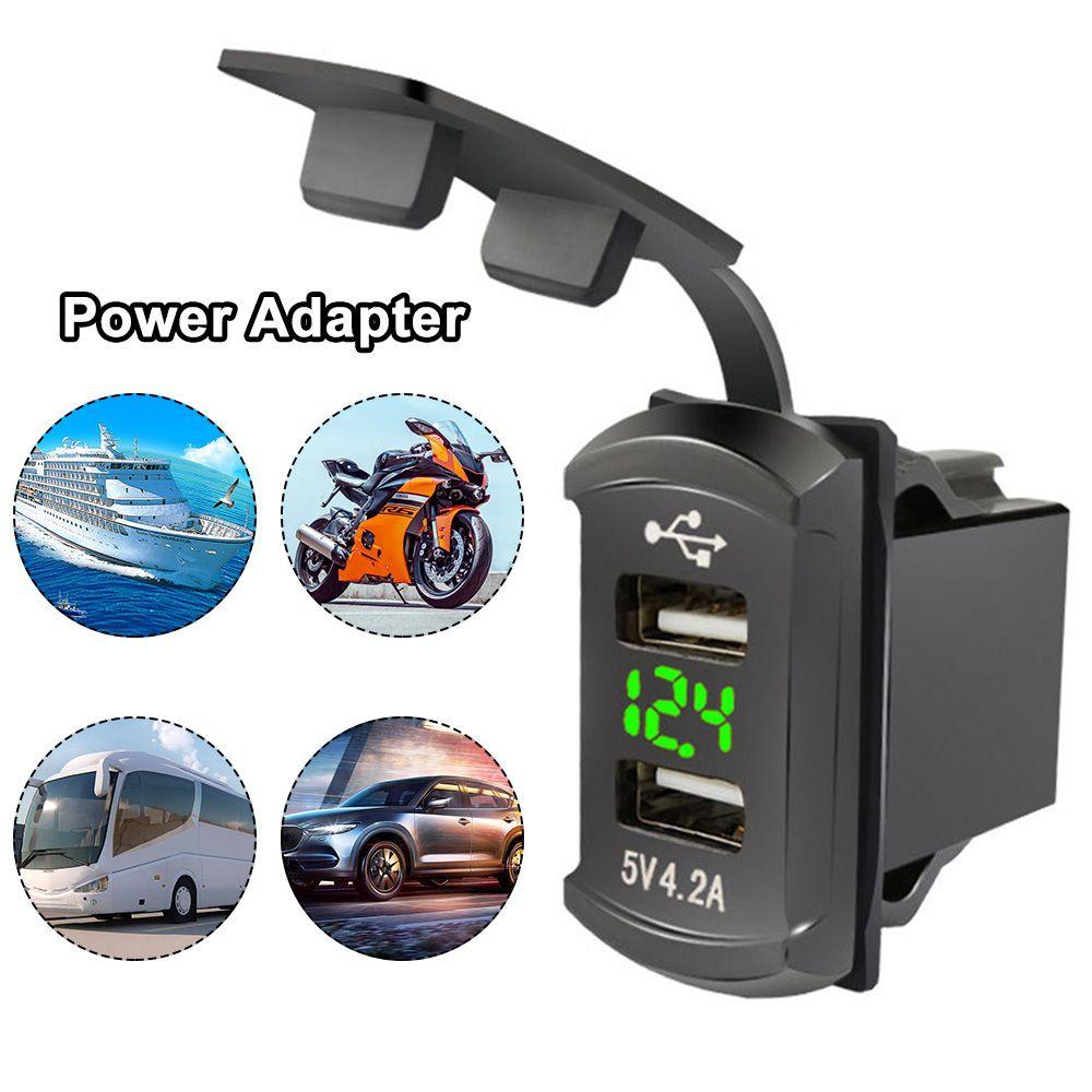 Tẩu Sạc Cổng USB Kép 12V 24V Cho Xe Hơi