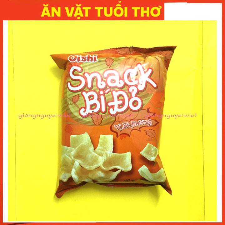 Bim bim snack Oishi bí đỏ vị bò nướng 40g/gói