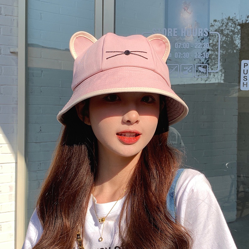 Mũ Tai Bèo Hình Mèo Dễ Thương Cho Nữ