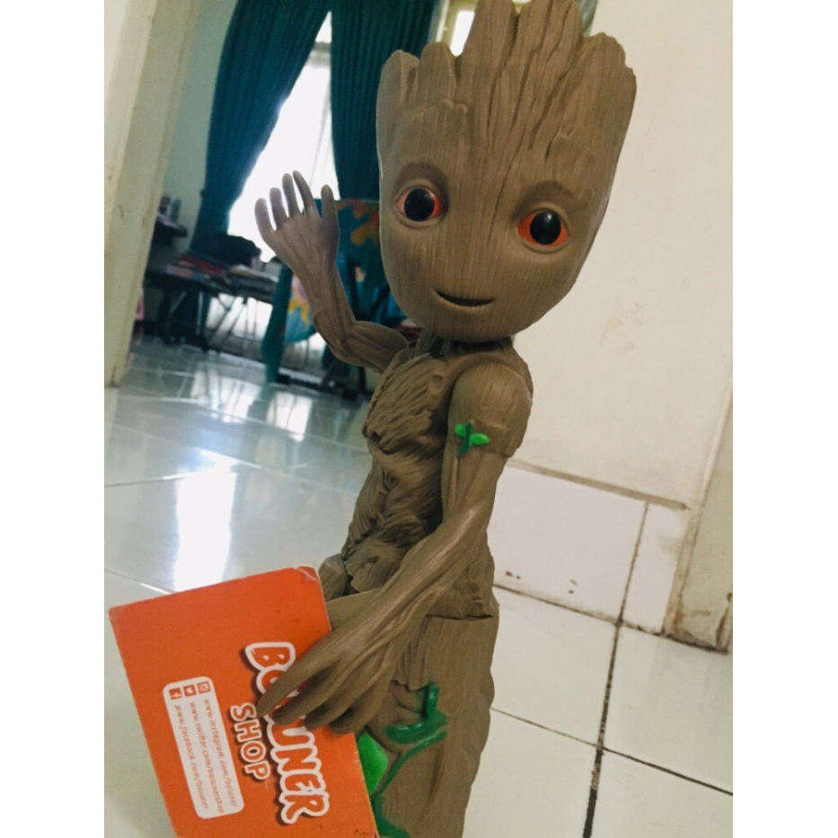 Mô Hình Nhân Vật Groot Nhảy Múa Trong Phim Avenger Marve Iron Man