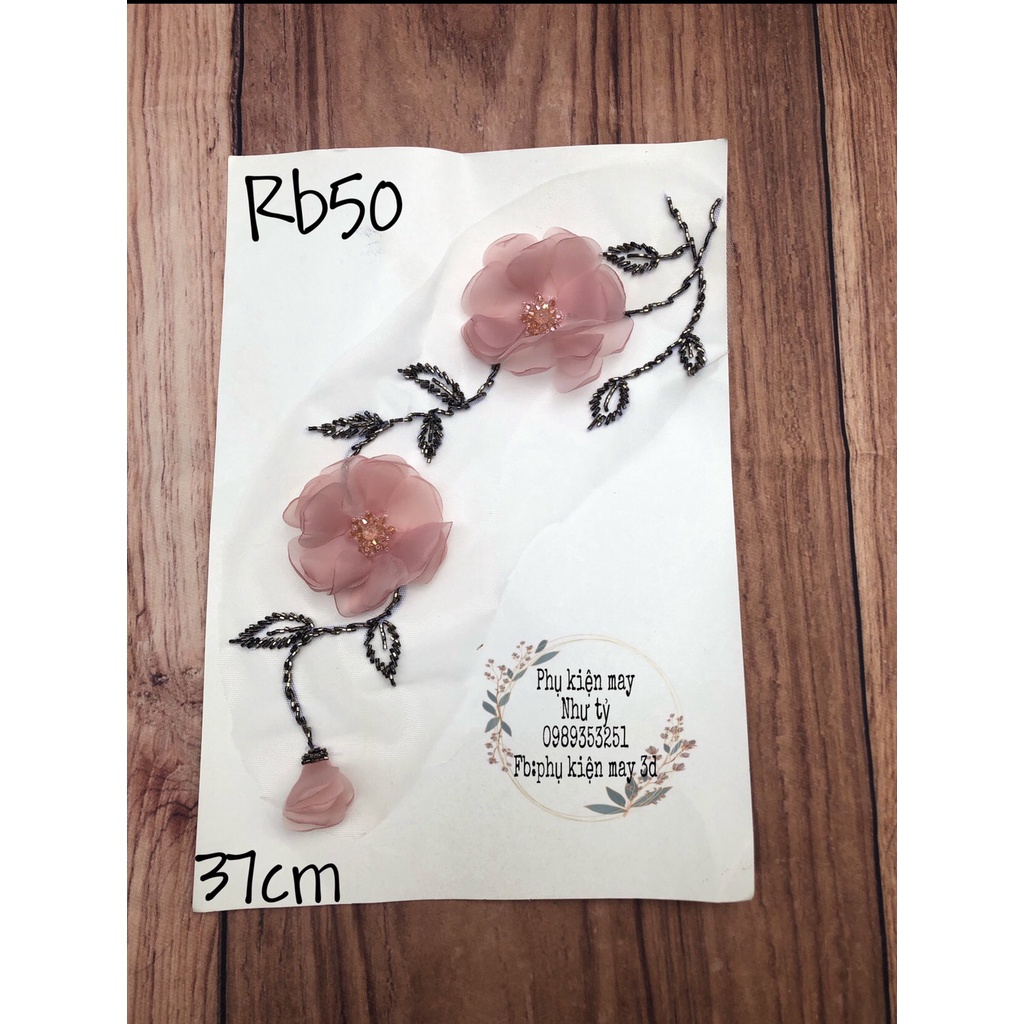 [Có sẵn] [Ảnh thật] nhánh 2 hoa kết hạt đá hoa cao cấp 37cm