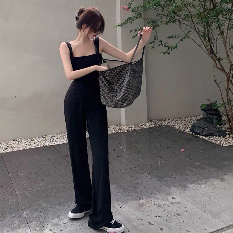 A36 Jumpsuit Dài 3 Lỗ Cutout Eo