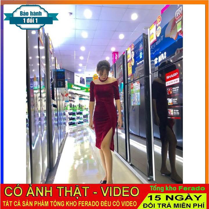 [ xả kho ] MiD Đầm đỏ nhung body V1207 Mie Design kèm ảnh thật