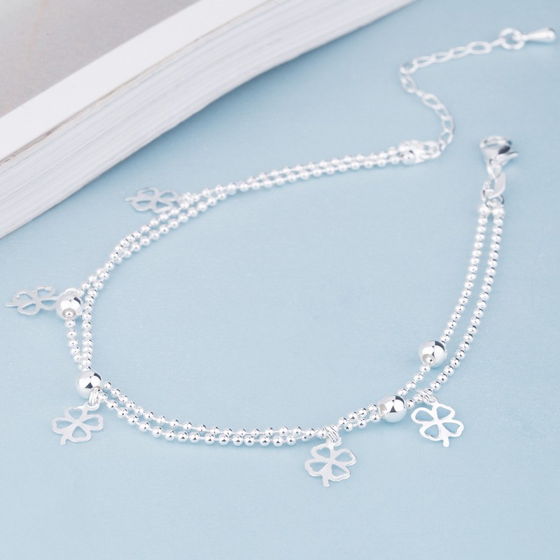 Lắc Chân Nữ Cỏ 4 Lá Phụ Kiện Thời Trang Xinh Xắn Món Quà Ý Nghĩa FLC03 | BigBuy360 - bigbuy360.vn