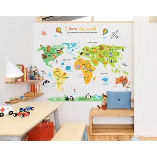 Decal Dán Tường Bé Yêu Thế Giới