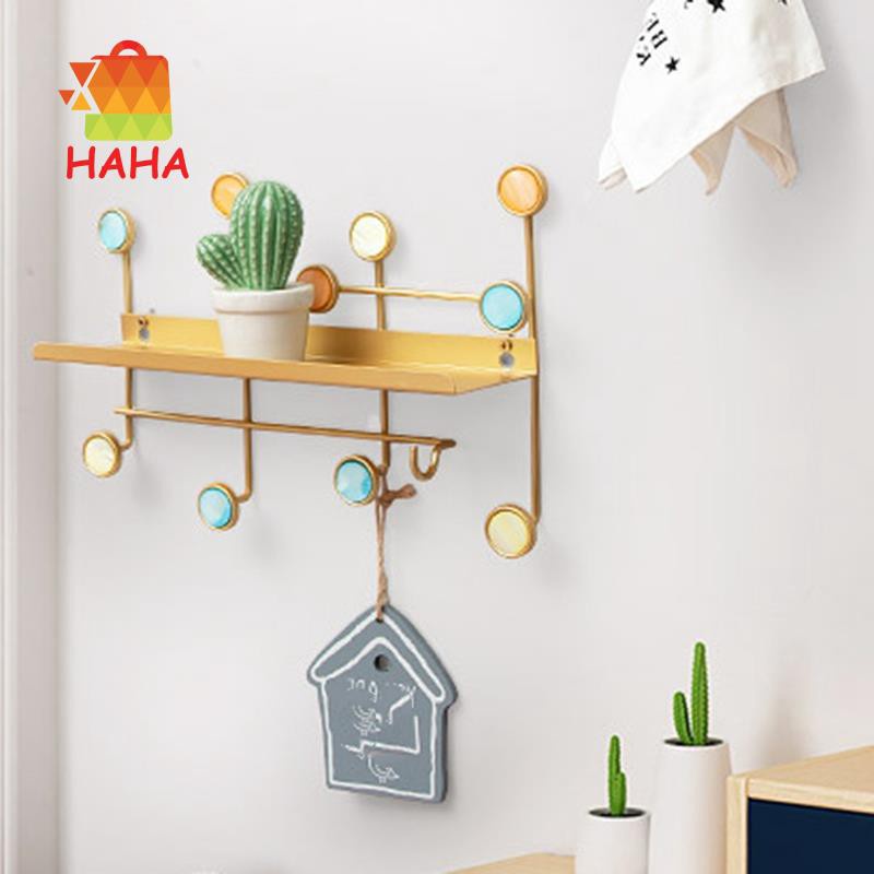 Wrought Iron Wall Shelf Partition Wall Wall Hanger Decoration Frame