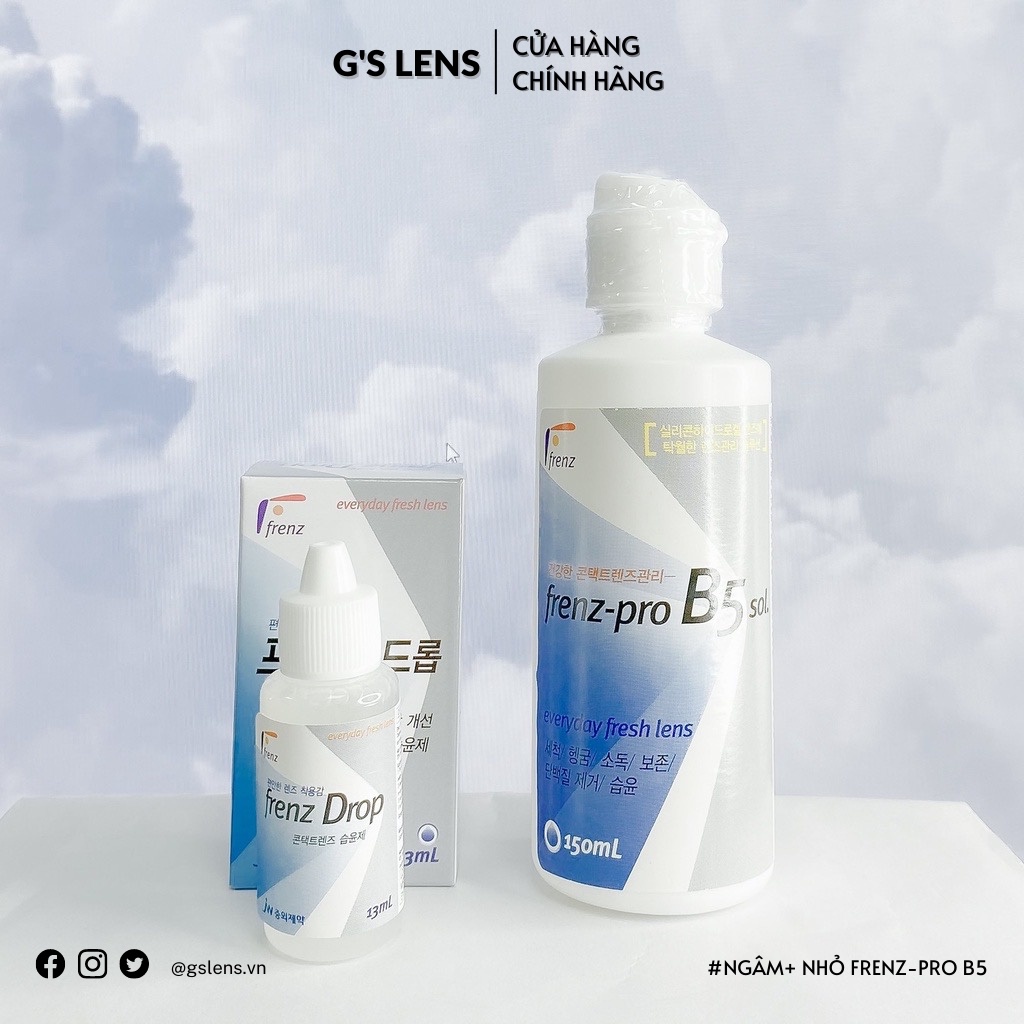 Nước Ngâm + Nhỏ Mắt Chuyên Dụng Cho Lens Thương Hiệu Aqua + Nice Eyes
